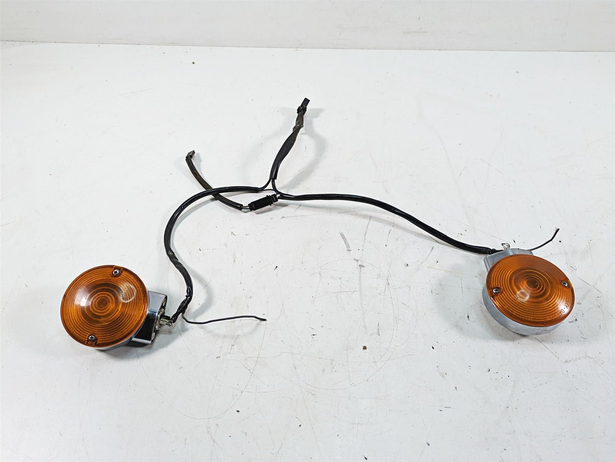 2013 Harley Softail FLSTC Heritage Classic Front Blinker Turn Signals 68766-94 {{ shop.shopifyCountryName }} - Mototech271