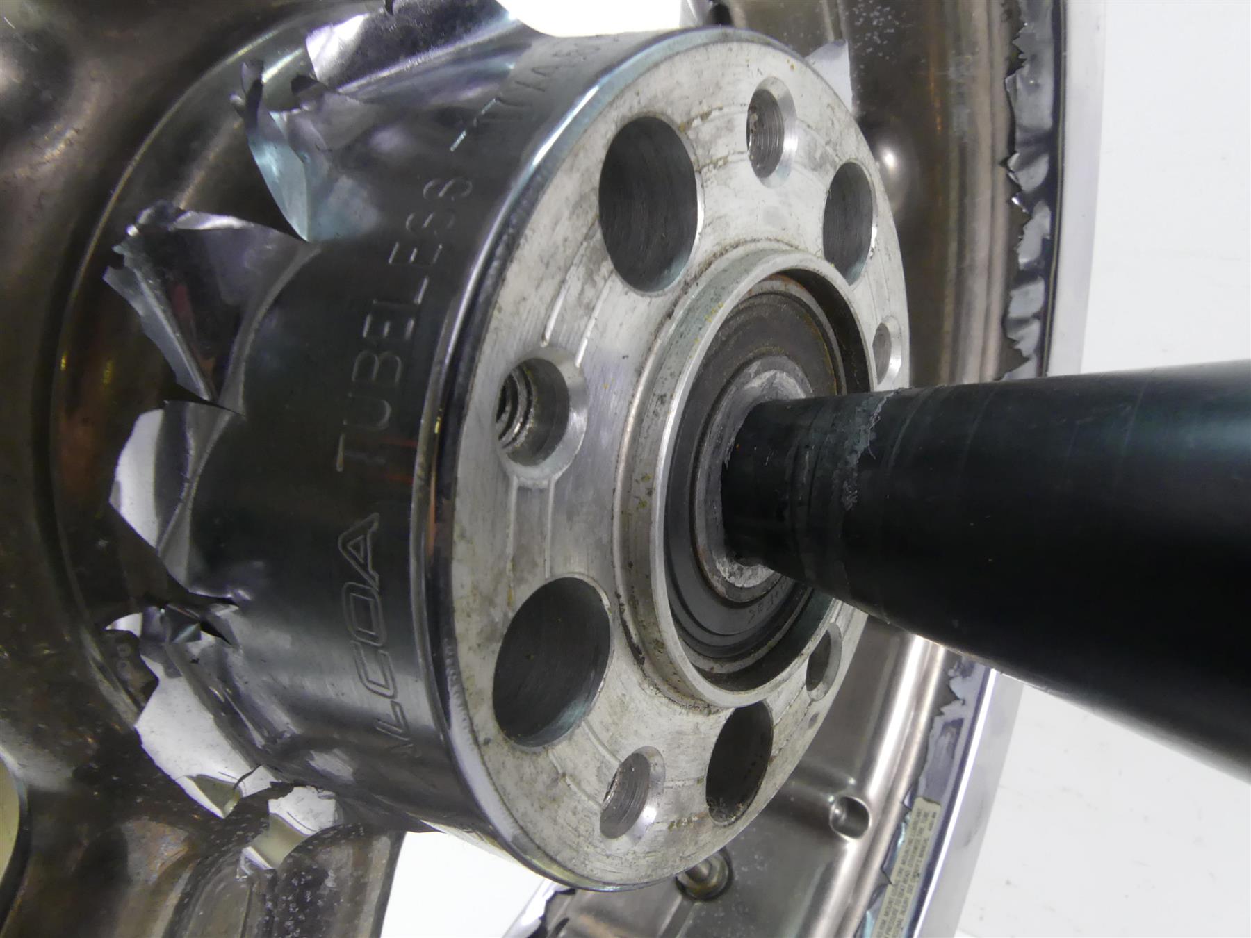 2004 Harley Softail FXSTD SE CVO Deuce Rear Wheel Rim 17x4.5 -Read 44566-07 {{ shop.shopifyCountryName }} - Mototech271