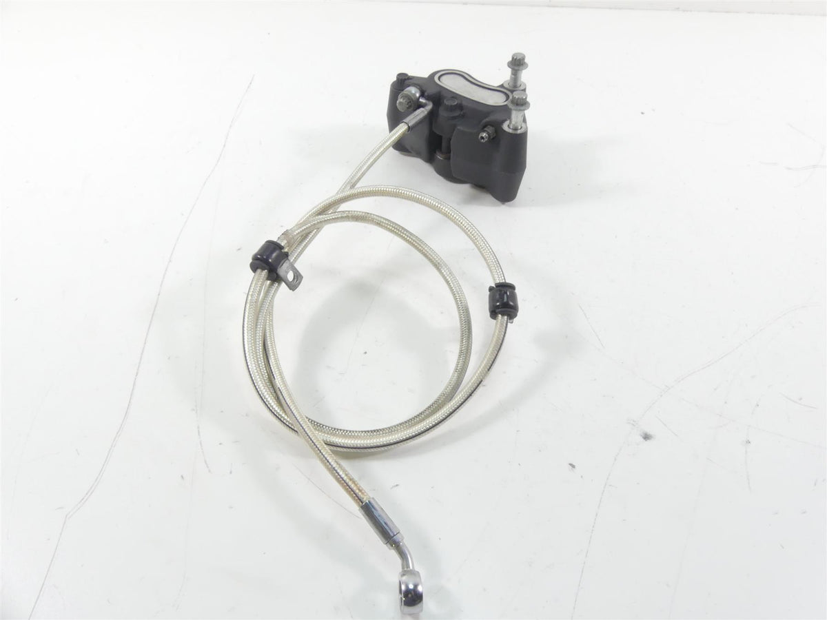 2013 Harley FXDWG Dyna Wide Glide Front Brake Caliper & Line Set 41300001 {{ shop.shopifyCountryName }} - Mototech271