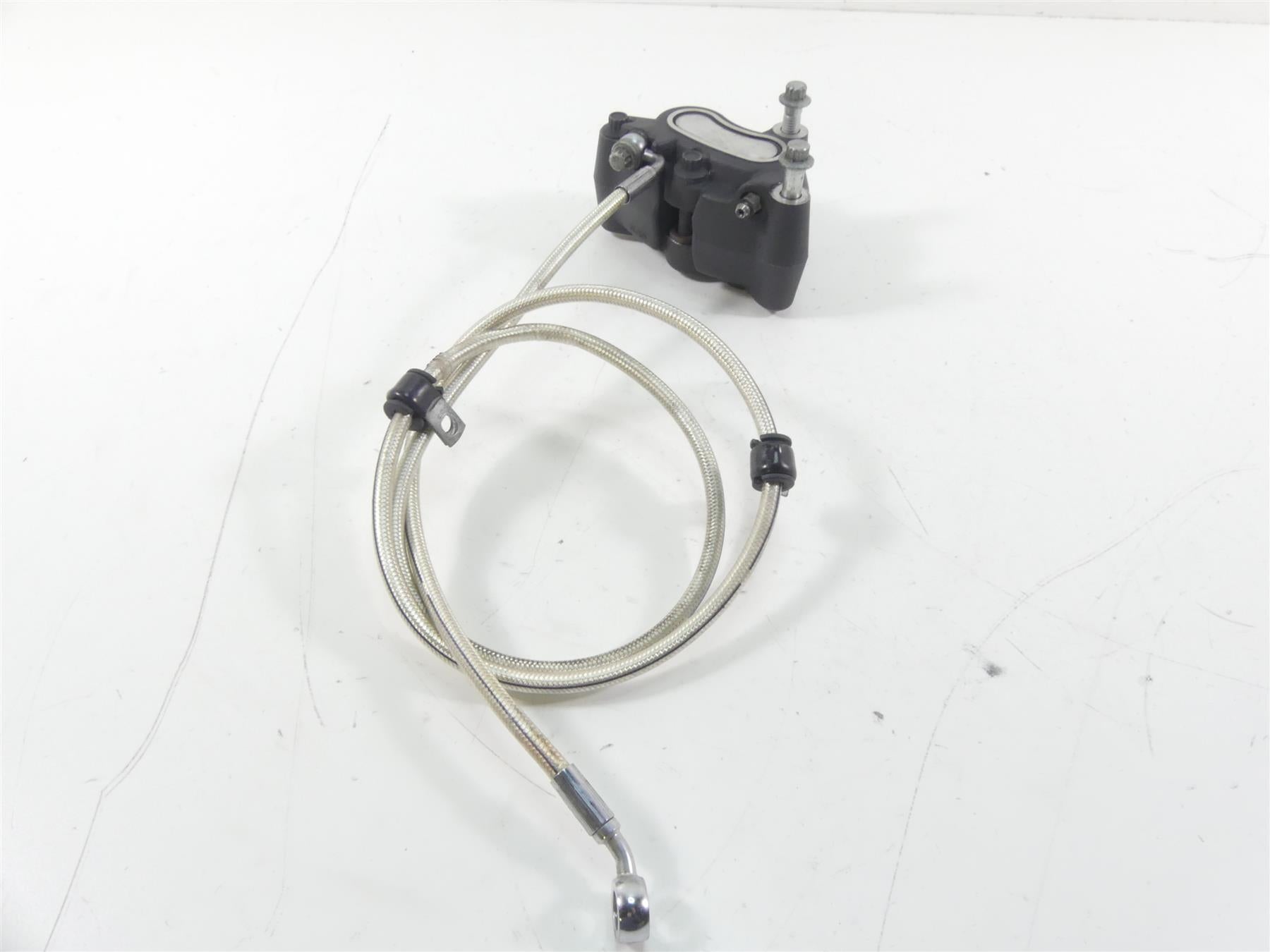 2013 Harley FXDWG Dyna Wide Glide Front Brake Caliper & Line Set 41300001 {{ shop.shopifyCountryName }} - Mototech271
