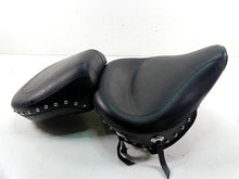 Load image into Gallery viewer, 2002 Harley FLSTCI Softail Heritage Mustang 17&quot; Wide Studded Seat Set 75094 | Mototech271
