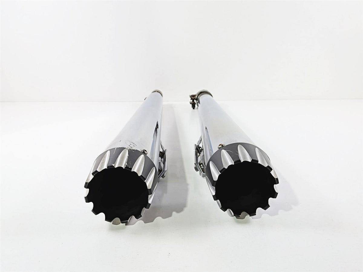 2018 Harley FLHTCU Touring Electra Glide Aftermarket Megaphone Slip On Mufflers-Mototech271