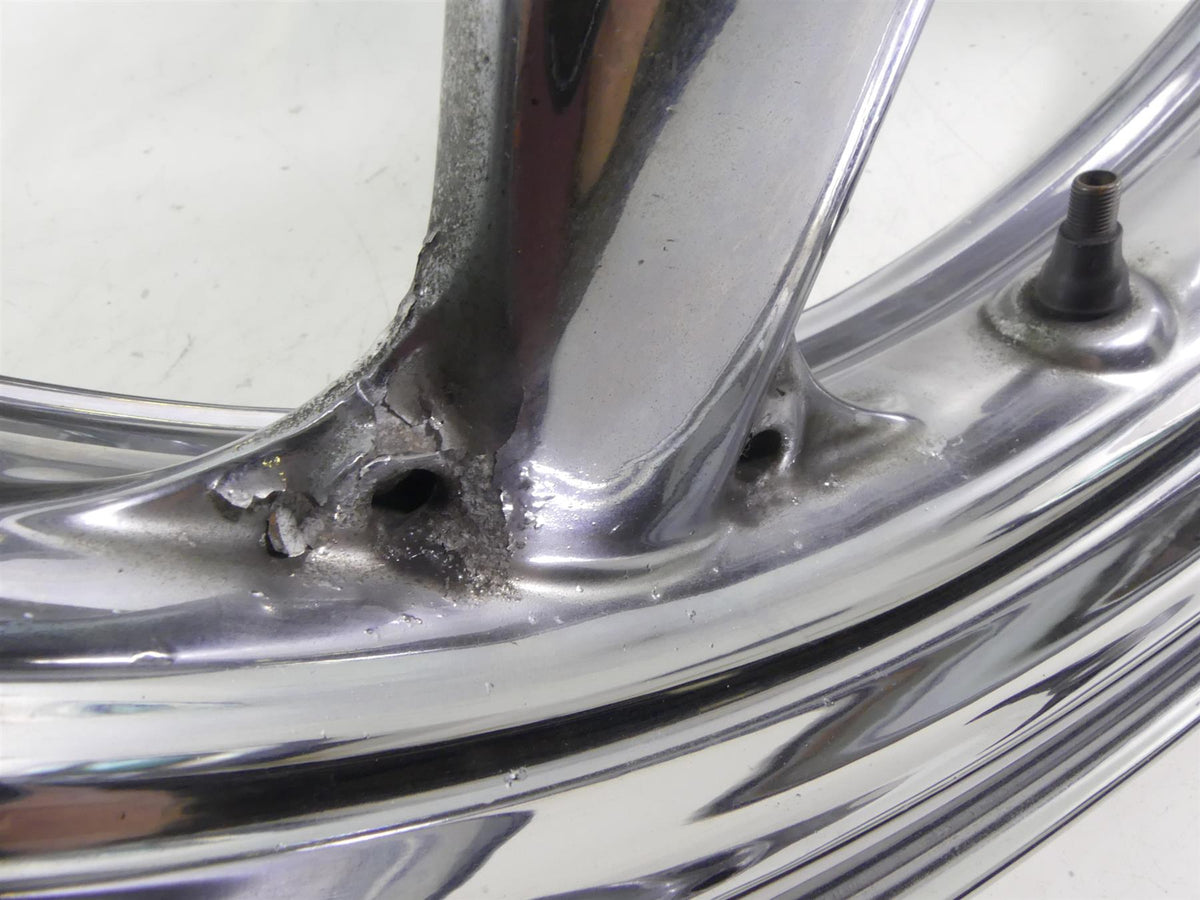 2001 Kawasaki ZX600J2 ZX6R Ninja Front Rear Chrome Wheel Rim Set 41073-1659 {{ shop.shopifyCountryName }} - Mototech271