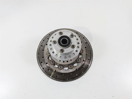 2007 Harley Dyna FXDB Street Bob Front Wheel Hub Spoke 19" + Rotor 43877-06 {{ shop.shopifyCountryName }} - Mototech271