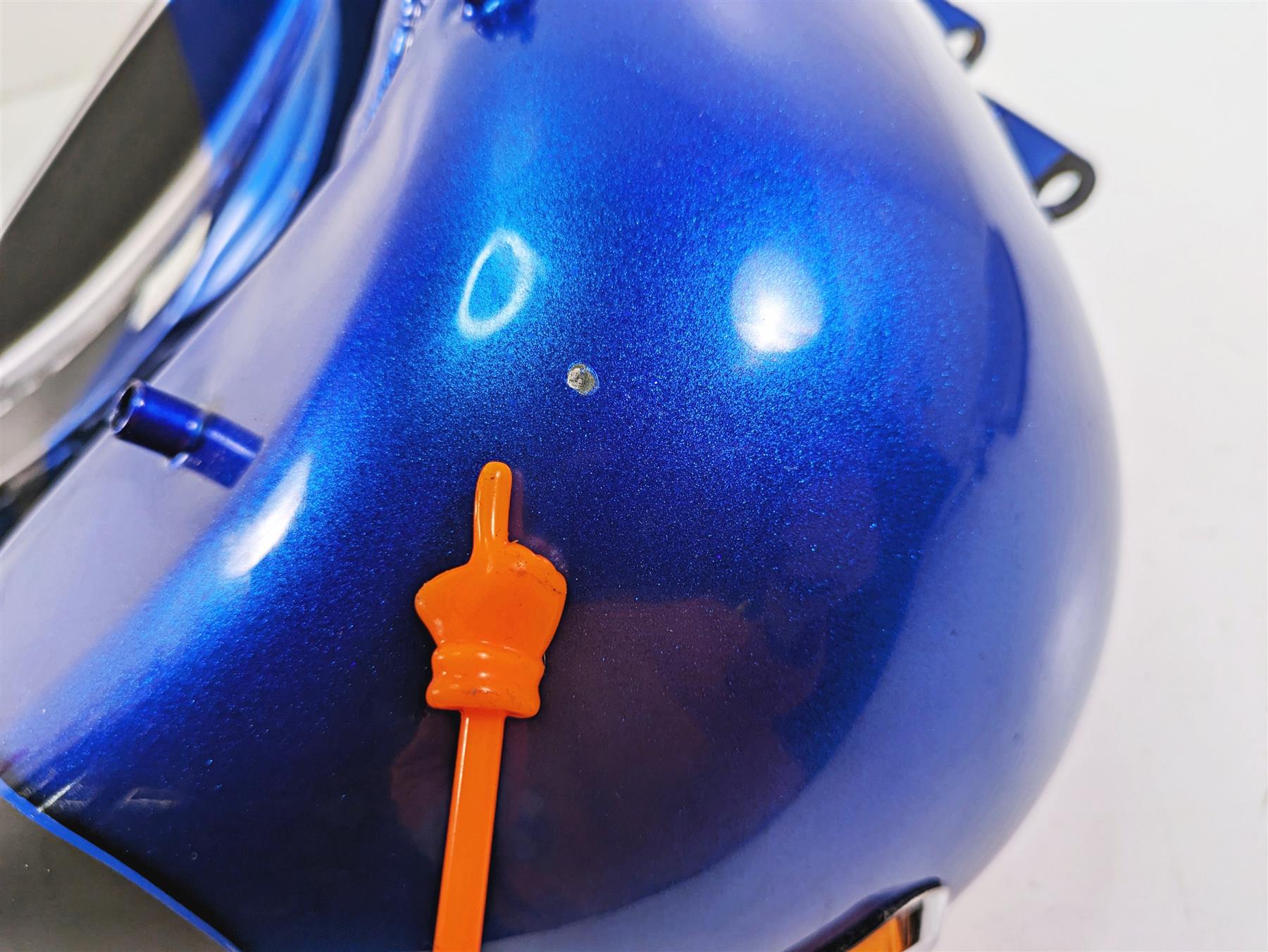 2009 Harley Dyna FXDFSE CVO Fat Bob Fuel Gas Tank Granite Blue - Read 61723-09 {{ shop.shopifyCountryName }} - Mototech271