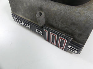 1978 BMW R100 S (2474) Engine Starter Motor Cover Fairing & Emblem 1259517