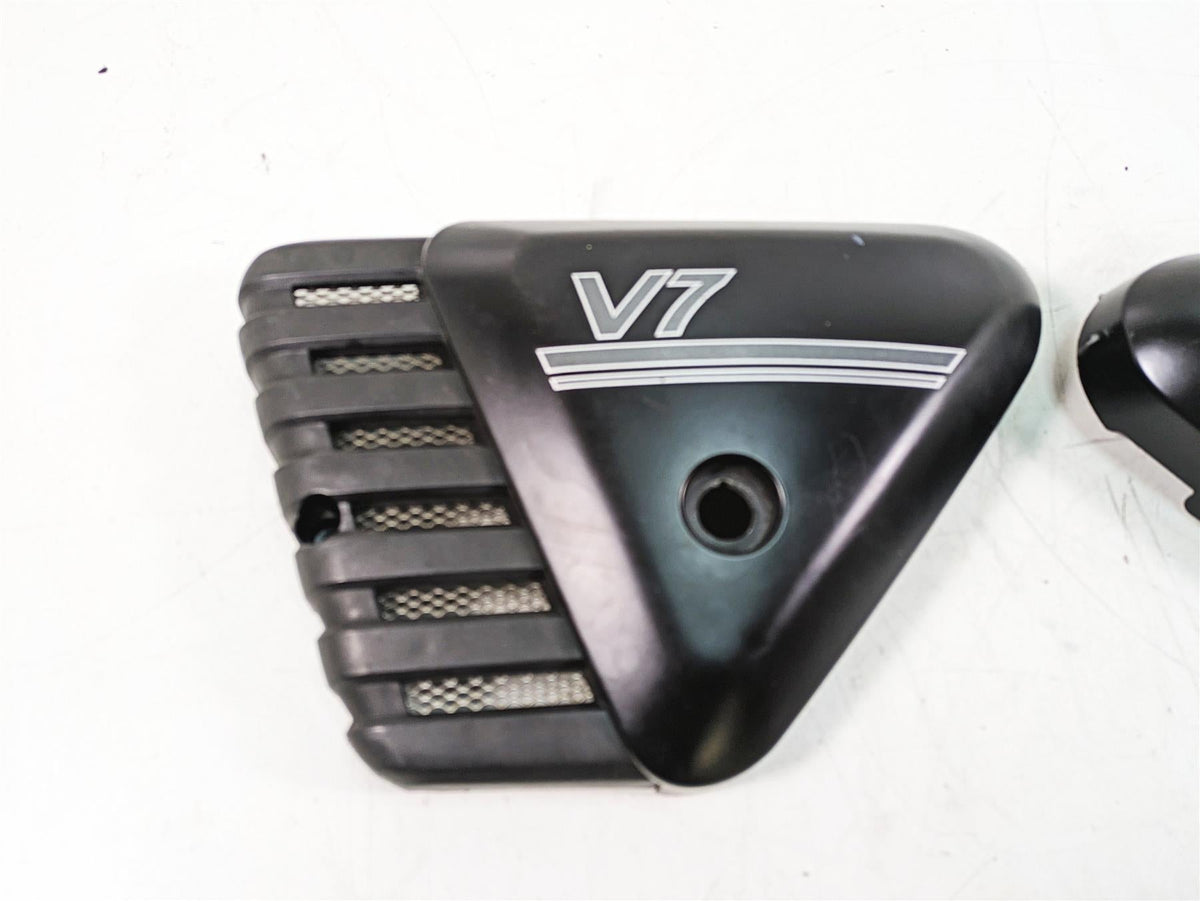 2013 Moto Guzzi V7 750 Stone Black Side Cover Fairing Cowl Set 978941 978944 {{ shop.shopifyCountryName }} - Mototech271