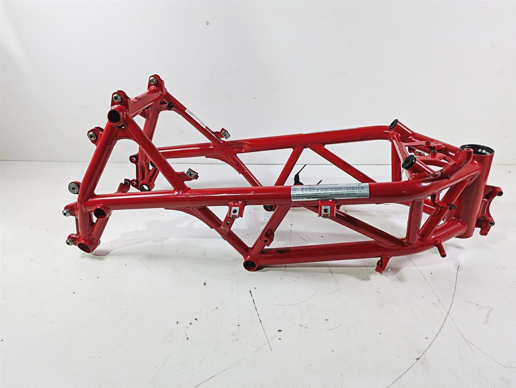 2008 Ducati SBK 1098 S Straight Main Frame Chassis With Texas Salvage Title 47011871BA {{ shop.shopifyCountryName }} - Mototech271