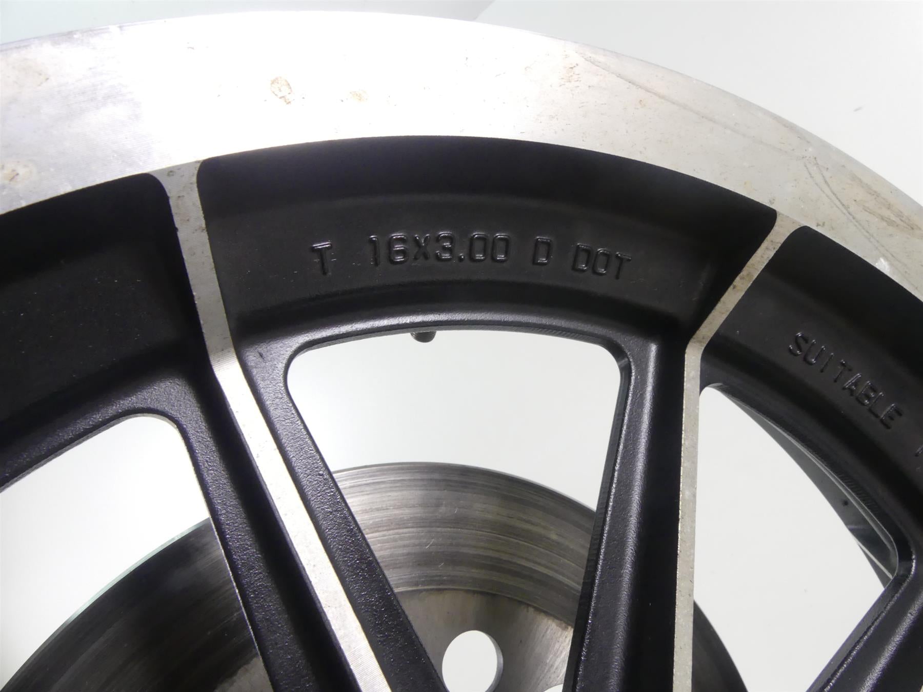1995 Harley Dyna FXDL Low Rider Straight 9 Spoke Rear Wheel Rim 16x3 41015-86 {{ shop.shopifyCountryName }} - Mototech271