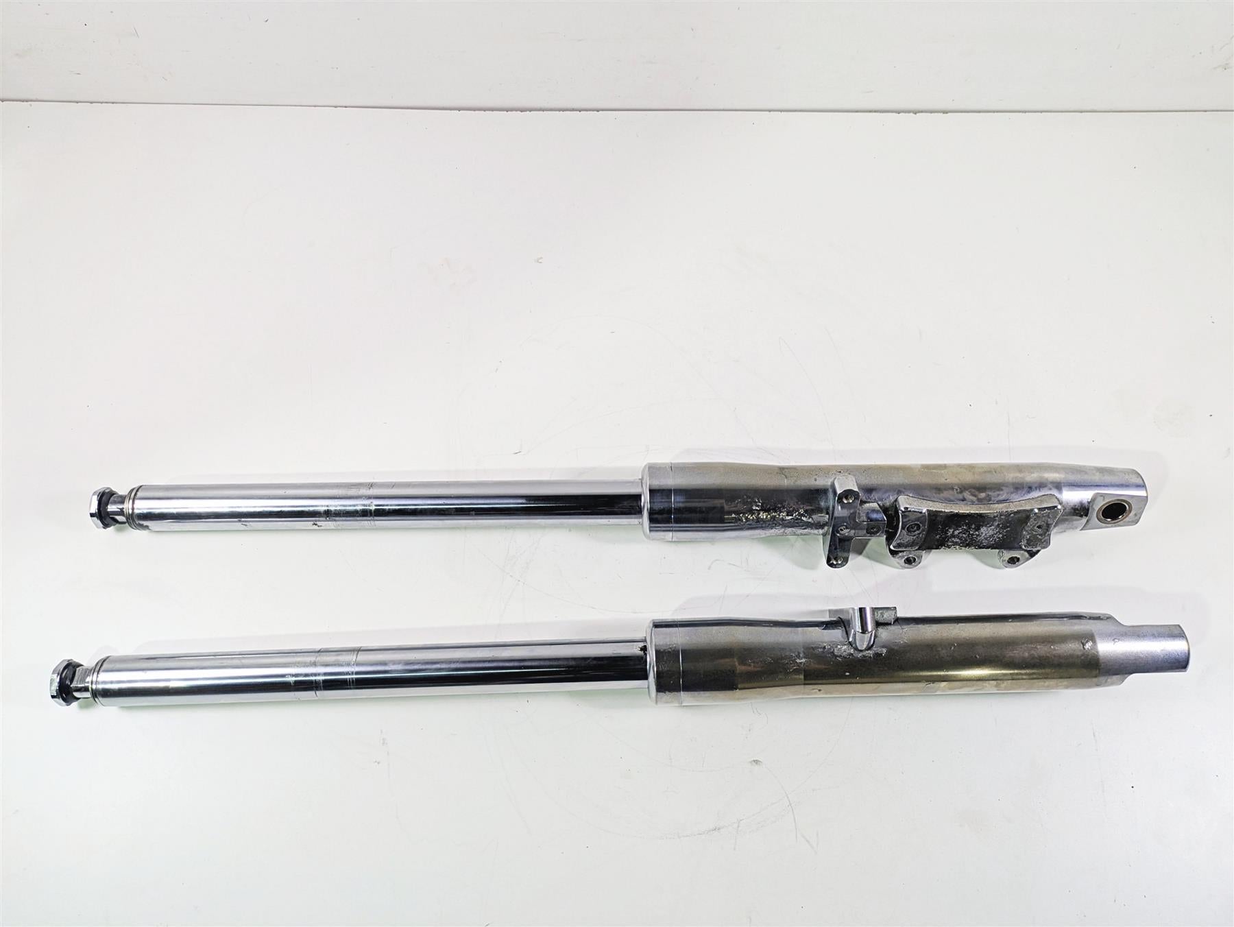 2002 Big Dog Pitbull Front Left Right Fork Leg Set - Rust - For Parts {{ shop.shopifyCountryName }} - Mototech271