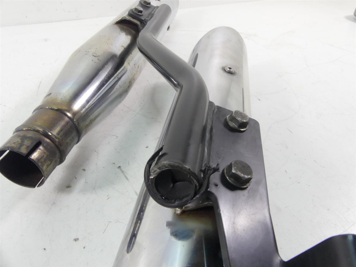 2008 Honda V-Twin VTX1800 N3 Cobra Slash Cut Slip On Exhaust Pipe Muffler 1176SC {{ shop.shopifyCountryName }} - Mototech271