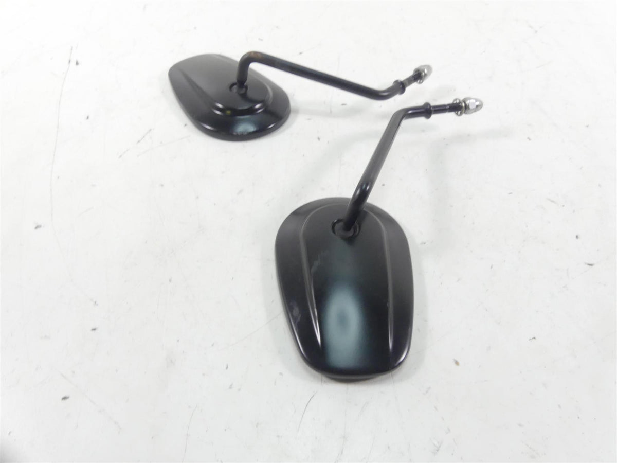 2009 Harley FXDF Dyna Fat Bob Rear Black View Mirror Set -Read 91909-03 91910-03 {{ shop.shopifyCountryName }} - Mototech271