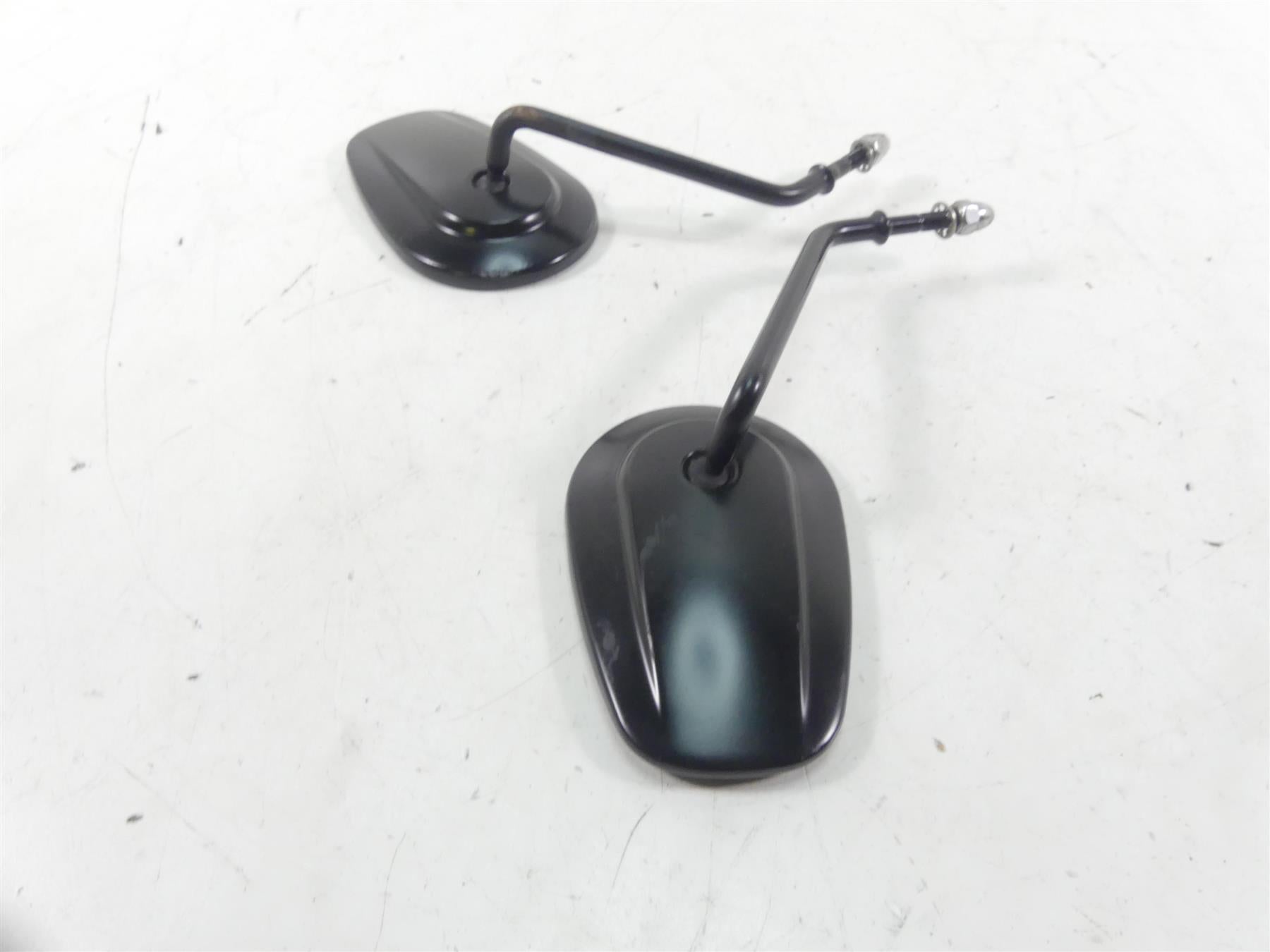 2009 Harley FXDF Dyna Fat Bob Rear Black View Mirror Set -Read 91909-03 91910-03 {{ shop.shopifyCountryName }} - Mototech271