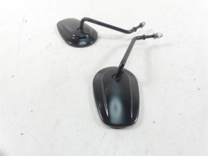 2009 Harley FXDF Dyna Fat Bob Rear Black View Mirror Set -Read 91909-03 91910-03 | Mototech271