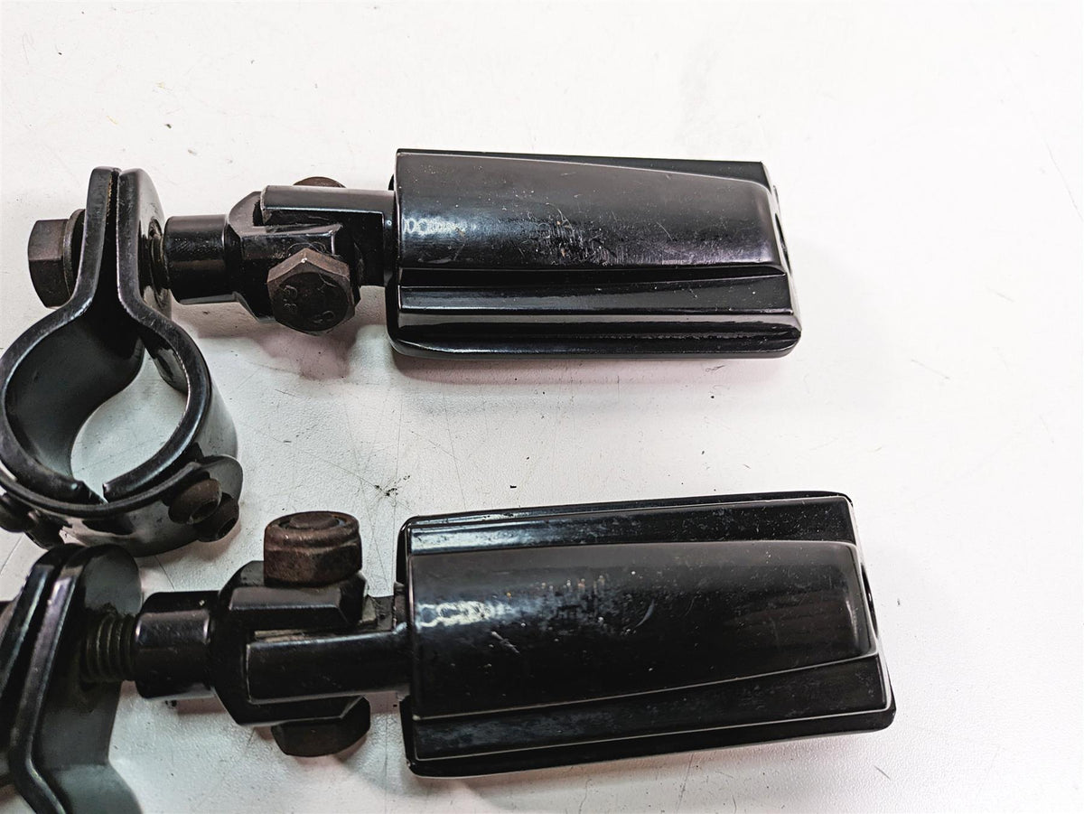 2009 Harley Softail FLSTSB Cross Bones Aftermarket Black Highway Peg Set {{ shop.shopifyCountryName }} - Mototech271
