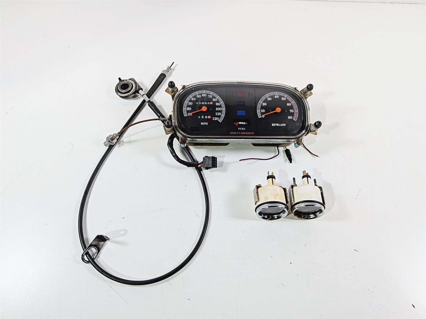 1993 Harley Touring FLHTCU Electra Glide Speedometer Tacho Gauge 50K 67003-86E {{ shop.shopifyCountryName }} - Mototech271