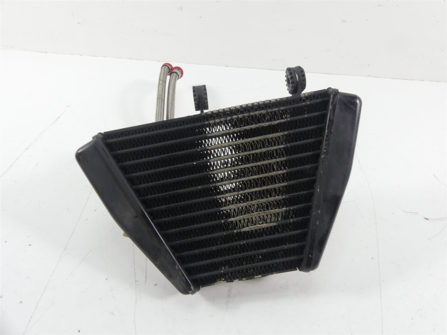 2015 Ducati Diavel Carbon Red Oil Cooler Radiator + Mount & Lines -Read 54840941 | Mototech271