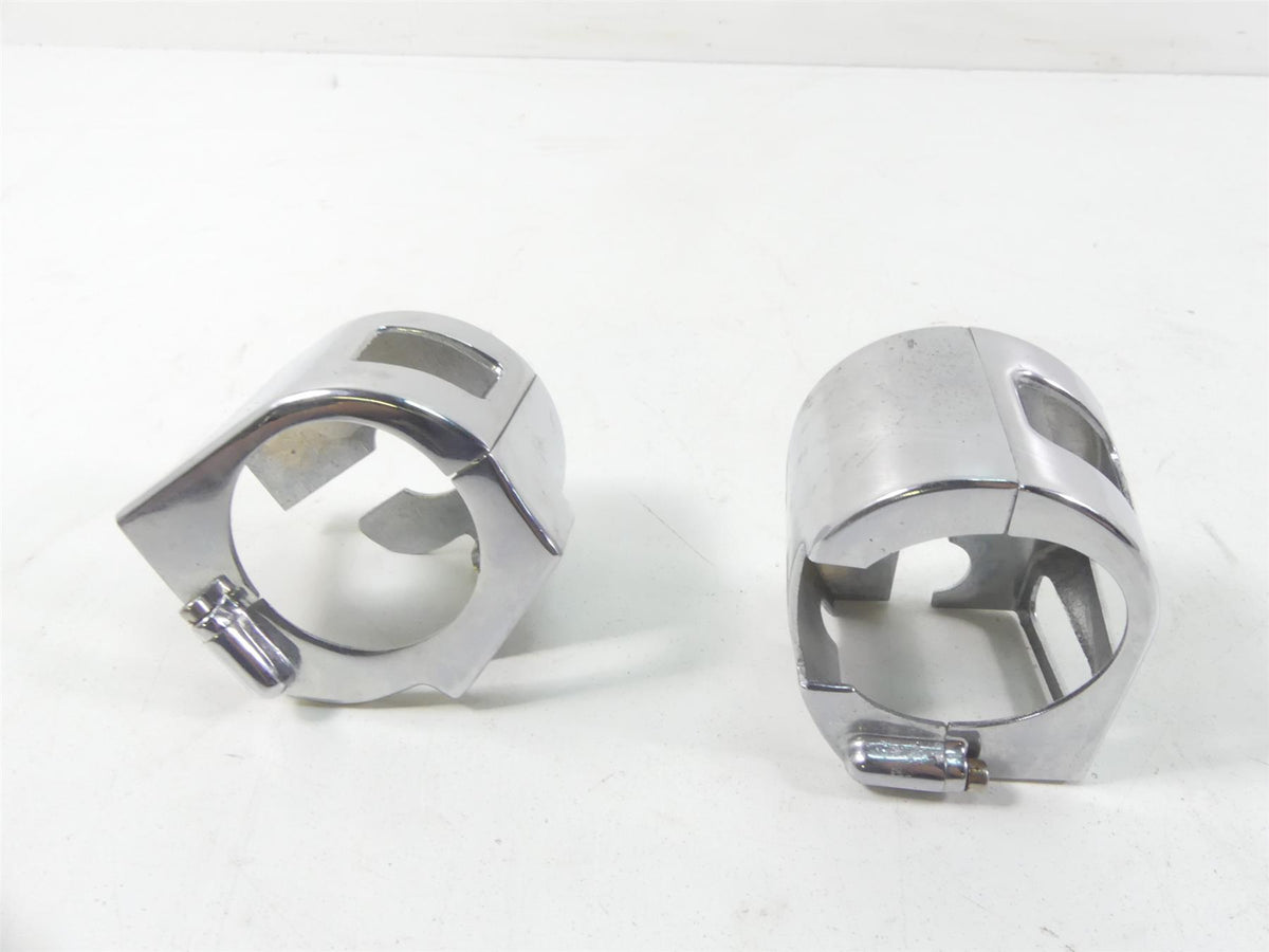 2004 Yamaha XV1700 Road Star Warrior Chrome Control Switch Cover Set {{ shop.shopifyCountryName }} - Mototech271
