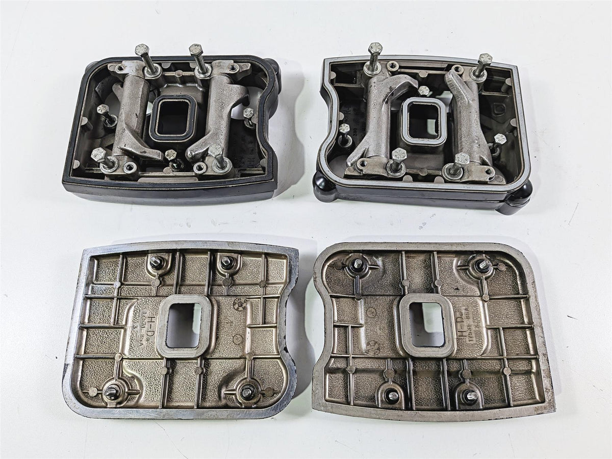 1990 Harley Touring FLHTC Electra Glide Black Rocker Box Valve Covers 17507-85 {{ shop.shopifyCountryName }} - Mototech271