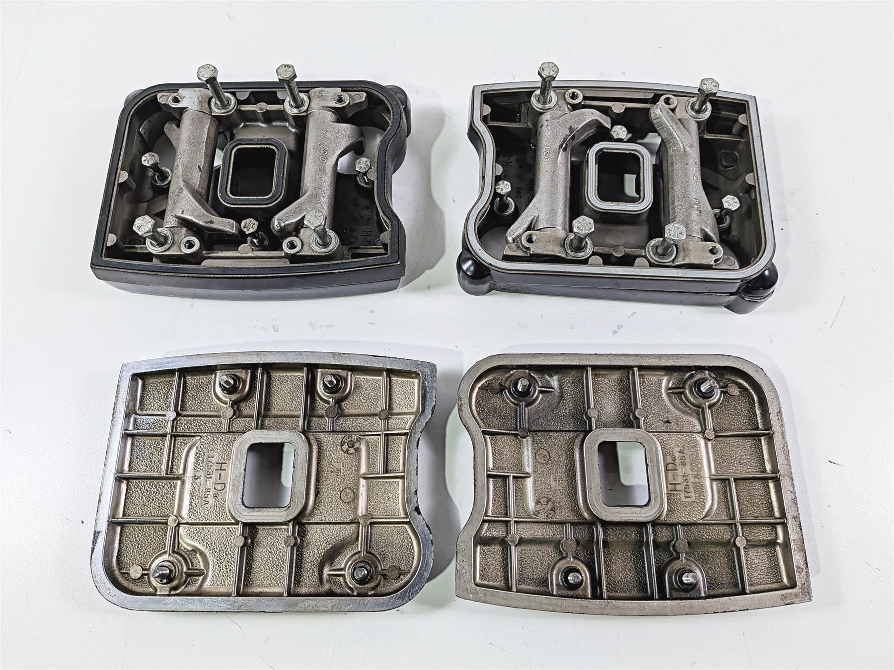 1990 Harley Touring FLHTC Electra Glide Black Rocker Box Valve Covers 17507-85 {{ shop.shopifyCountryName }} - Mototech271