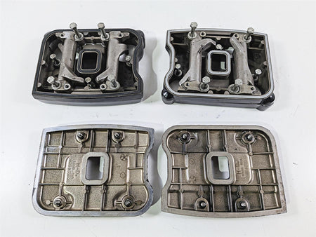 1990 Harley Touring FLHTC Electra Glide Black Rocker Box Valve Covers 17507-85 {{ shop.shopifyCountryName }} - Mototech271