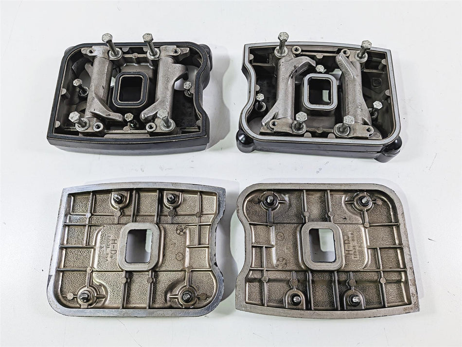1990 Harley Touring FLHTC Electra Glide Black Rocker Box Valve Covers 17507-85 {{ shop.shopifyCountryName }} - Mototech271