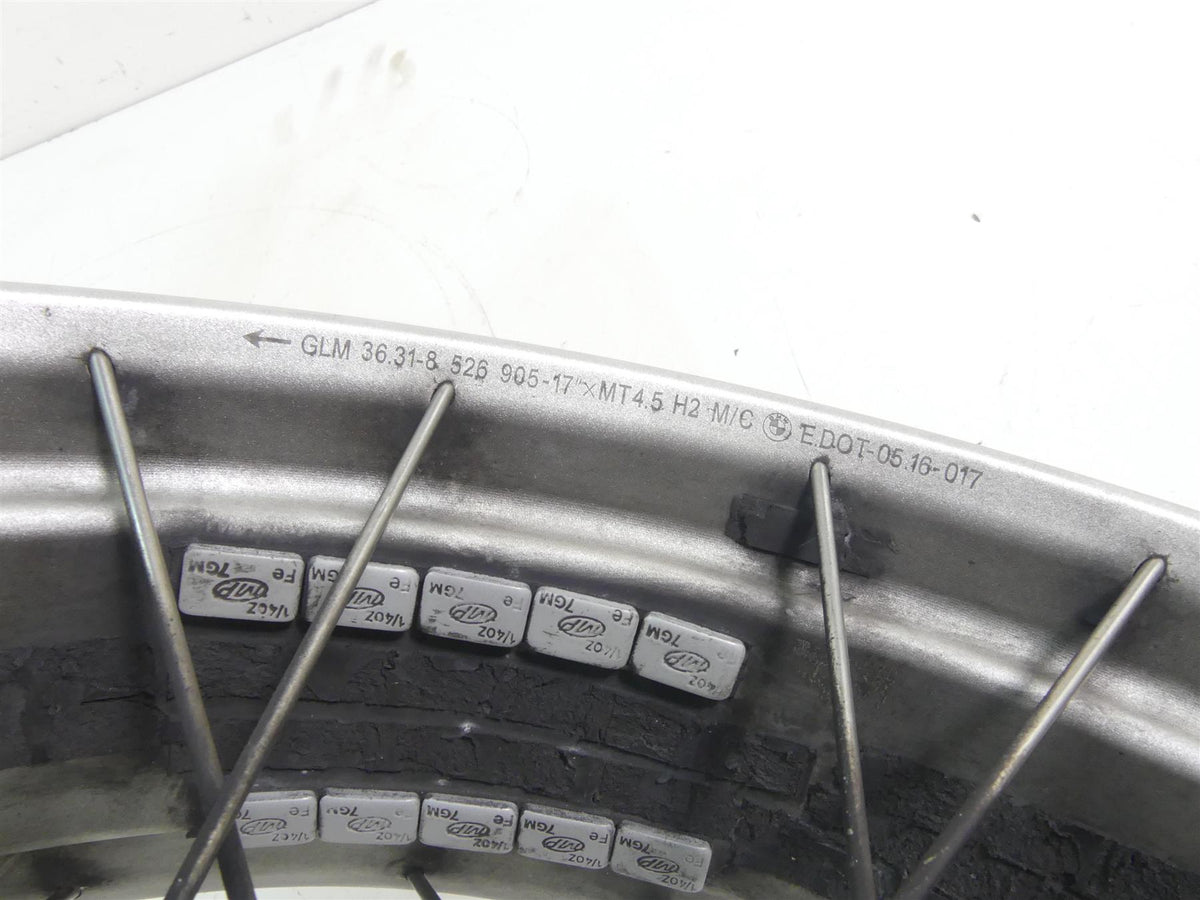 2017 BMW R1200GS GSW K50 Straight Rear Wheel Rim 17x4.5 36318526904 {{ shop.shopifyCountryName }} - Mototech271
