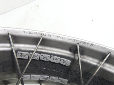 2017 BMW R1200GS GSW K50 Straight Rear Wheel Rim 17x4.5 36318526904 {{ shop.shopifyCountryName }} - Mototech271