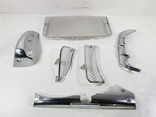 Load image into Gallery viewer, 2006 Triumph Rocket 3 Radiator Chrome Radiator Cover Set T2108413 T2108414 | Mototech271
