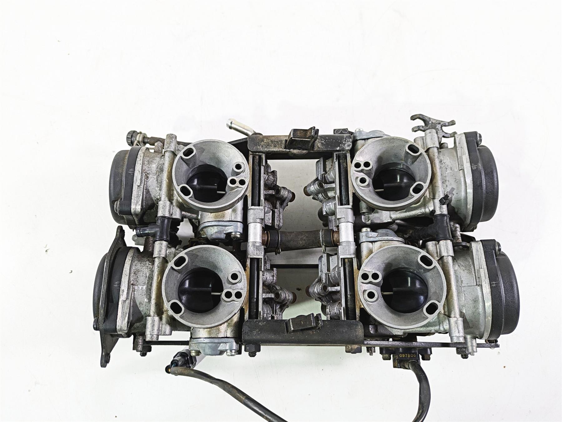 2008 Yamaha XVZ1300 Royal Star Carburetor Carb Set -Tested 4XY-14904-91-00 {{ shop.shopifyCountryName }} - Mototech271