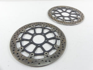 2015 Ducati Monster 1200 S Front Brake Rotor Disc Set 49241351A 49241341A