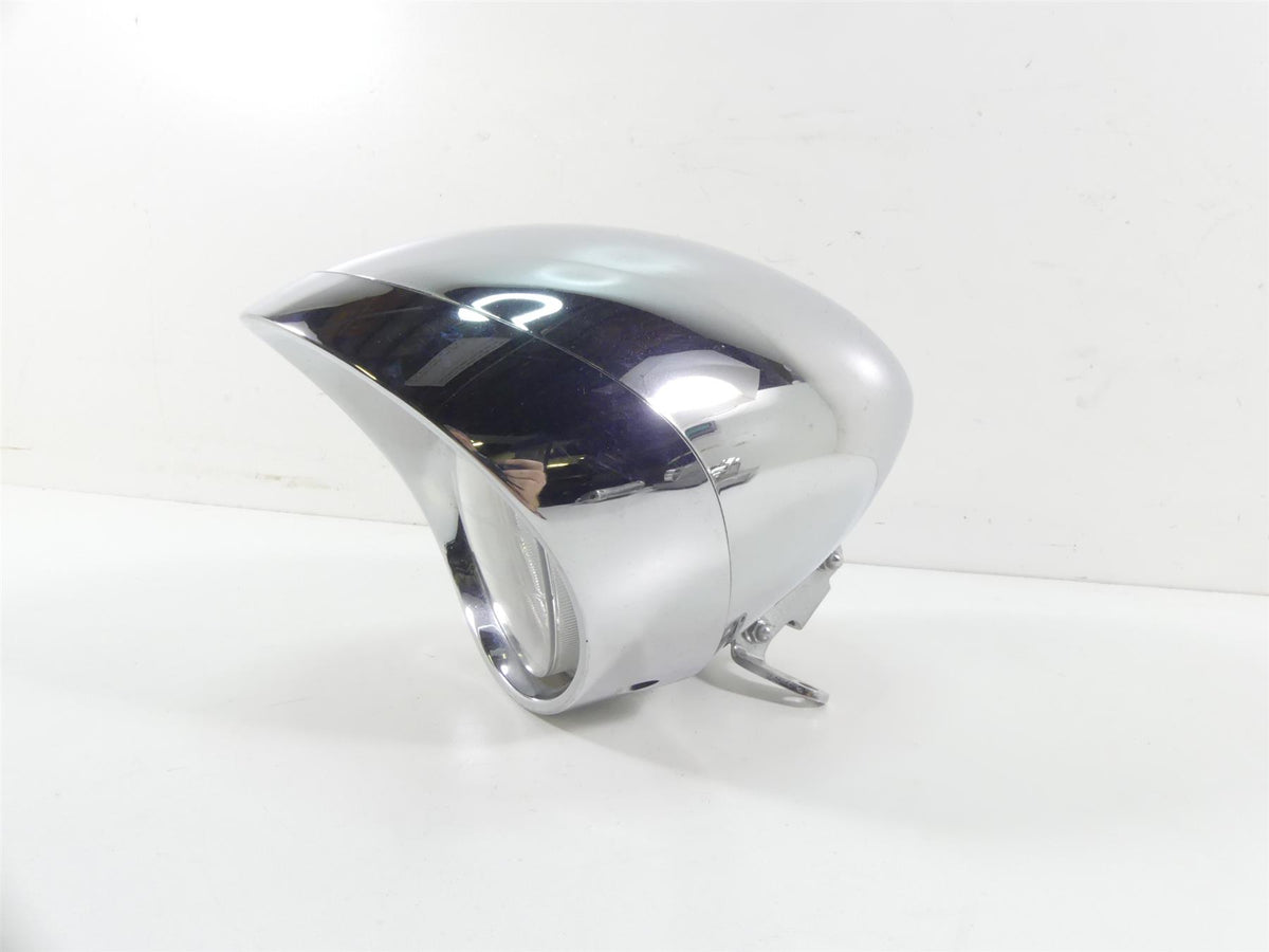 2007 Honda VTX1800 T1 Headlight Head Light & Chrome Housing Set 33120-MEA-671 {{ shop.shopifyCountryName }} - Mototech271