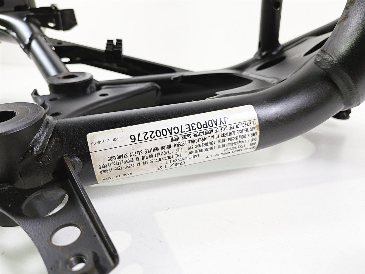 2012 Yamaha XT1200 Super Tenere Straight Main Frame Chassis With Clean California Title 23P-21110-00-00 {{ shop.shopifyCountryName }} - Mototech271