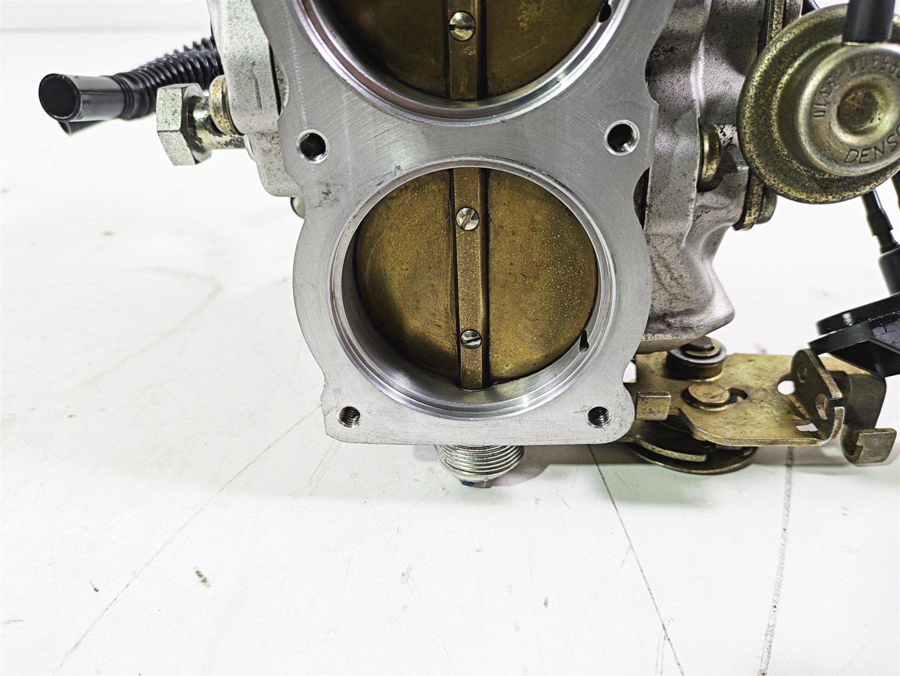 2008 Aprilia RSVR 1000 Factory Throttle Bodies Body Set AP0296970 {{ shop.shopifyCountryName }} - Mototech271