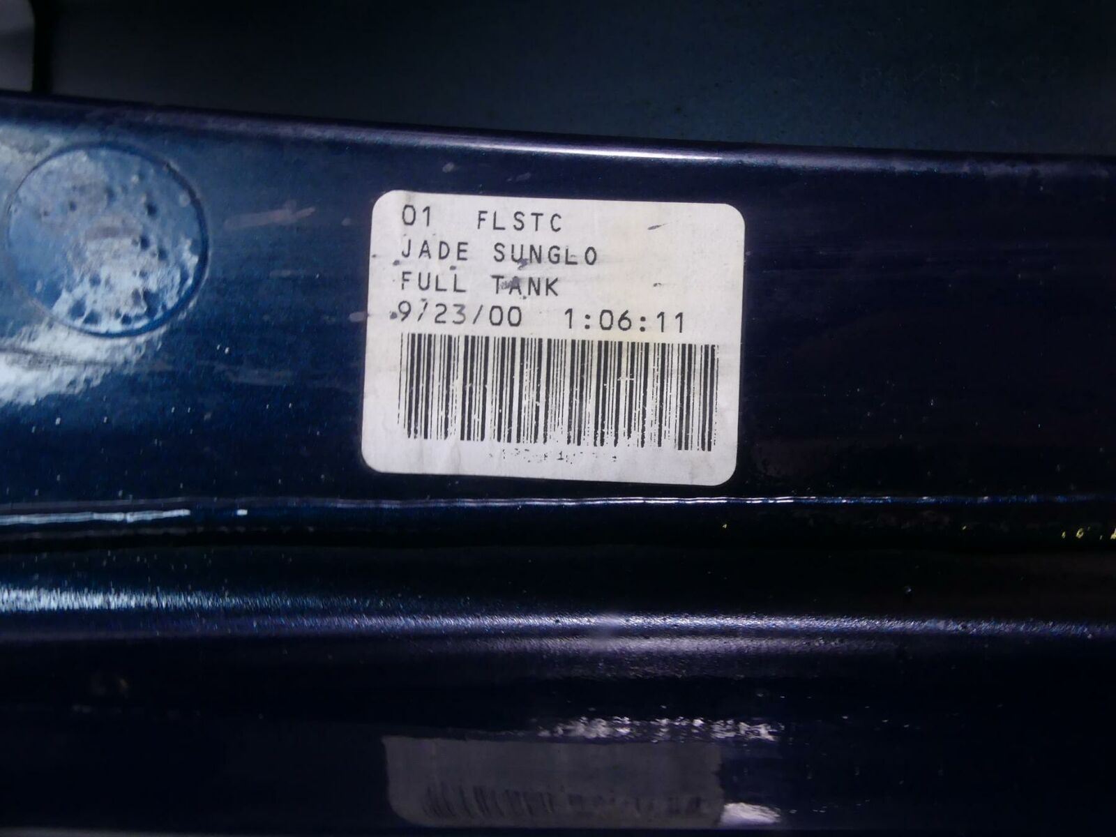 2001 Harley Softail FLSTC Heritage Nice Fuel Gas Tank - Jade Sunglo 62180-00D {{ shop.shopifyCountryName }} - Mototech271