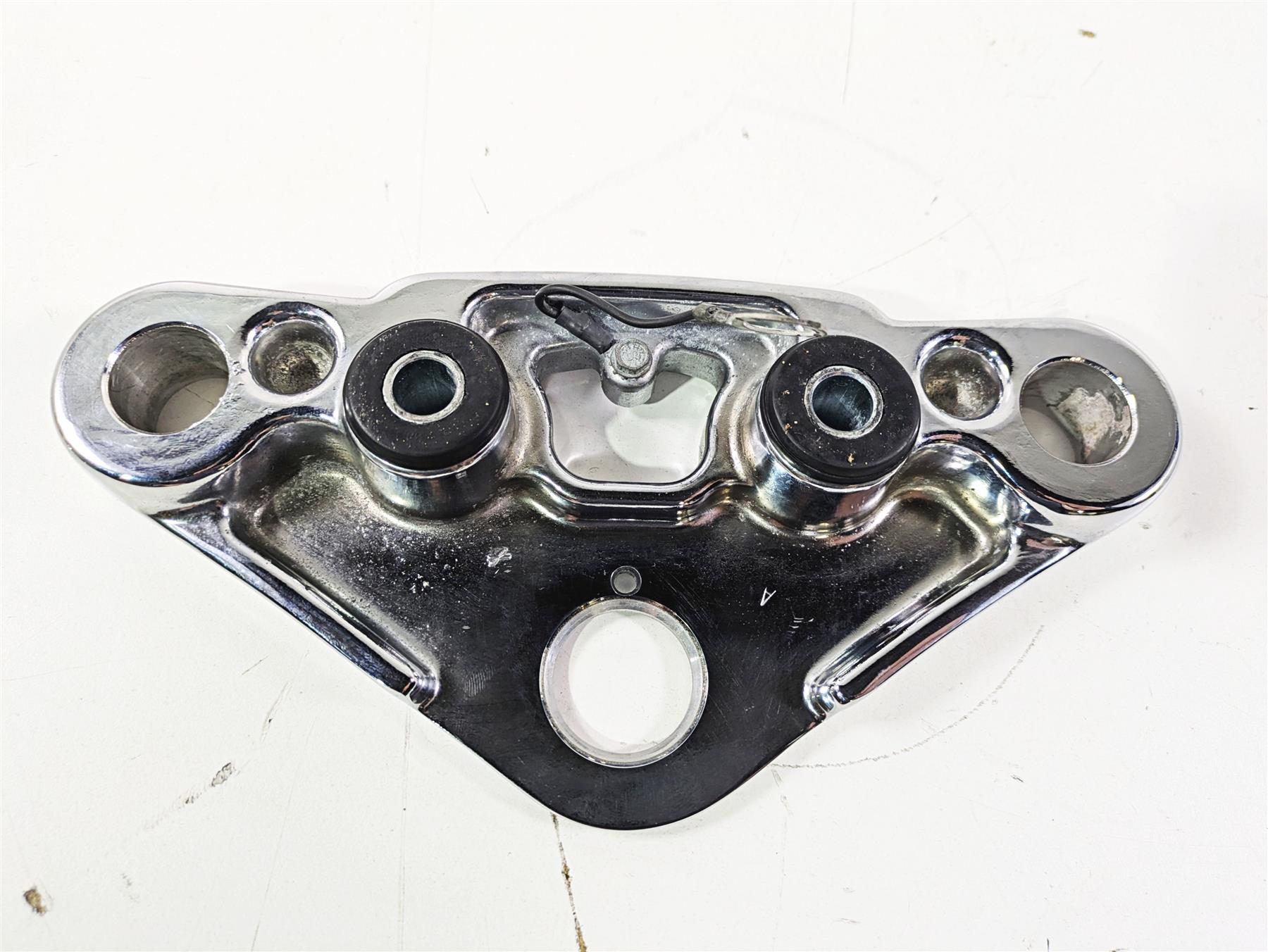 2009 Harley FXCWC Softail Rocker Upper Triple Tree Steering Clamp 49mm 46637-08 {{ shop.shopifyCountryName }} - Mototech271