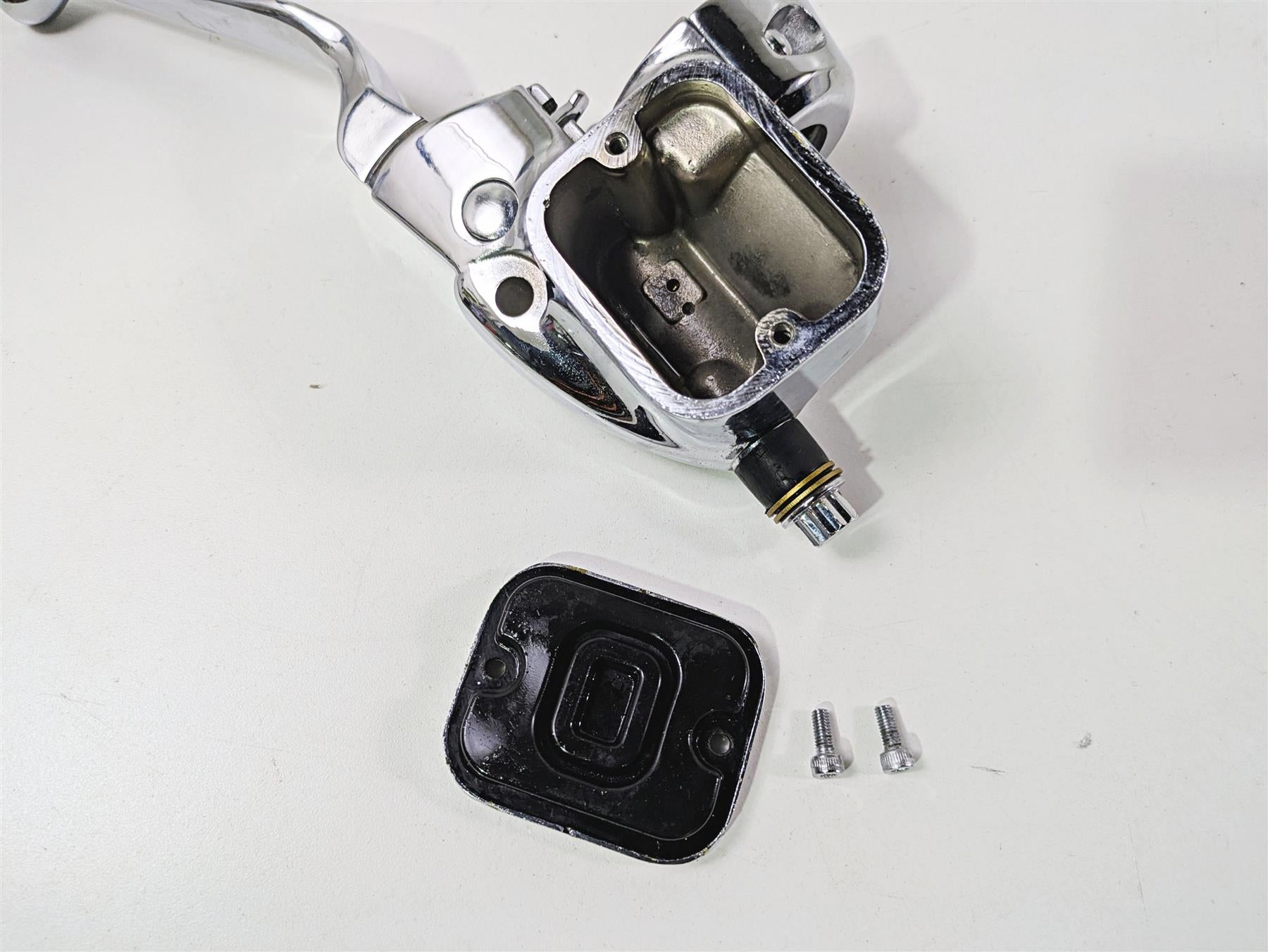 2008 Ultima Motorcycles Fat Bastard Front Master Cylinder & Lever in Chrome {{ shop.shopifyCountryName }} - Mototech271