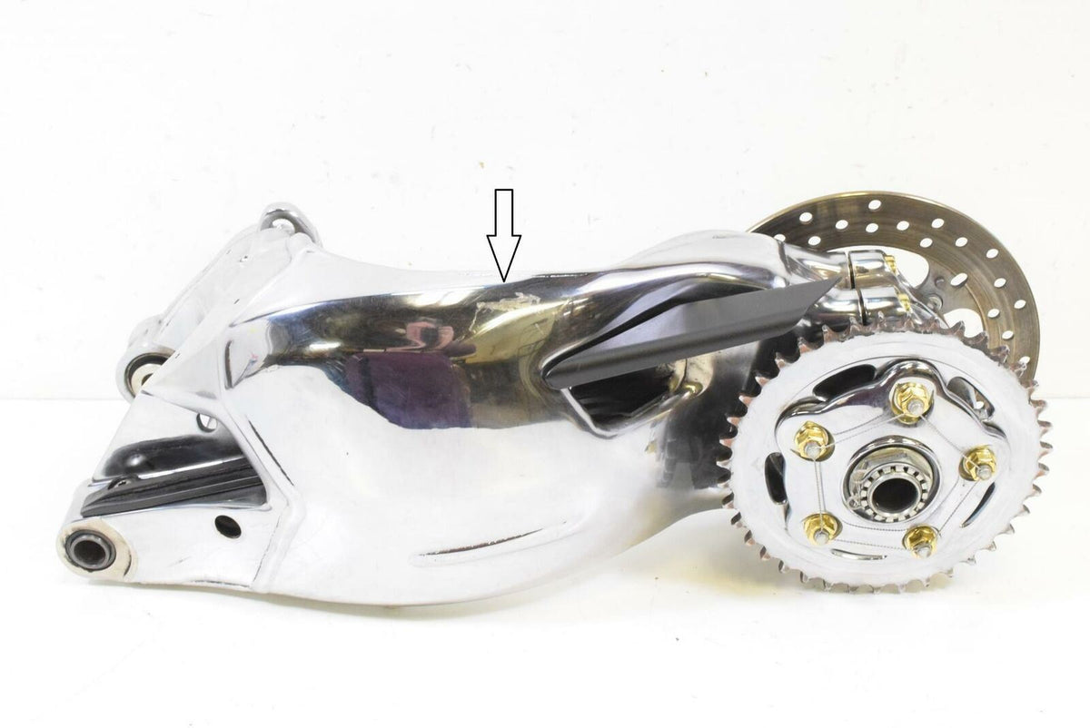 2008 Ducati 848 Rear Polished Swingarm Swing Arm & Axle 37020762C 819Z0011A {{ shop.shopifyCountryName }} - Mototech271