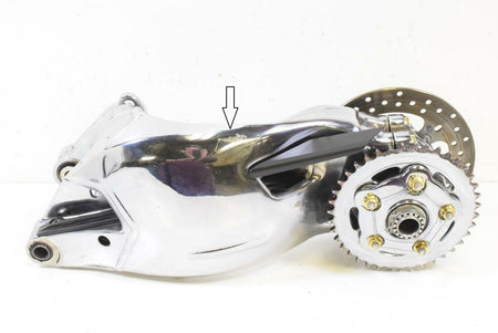 2008 Ducati 848 Rear Polished Swingarm Swing Arm & Axle 37020762C 819Z0011A {{ shop.shopifyCountryName }} - Mototech271