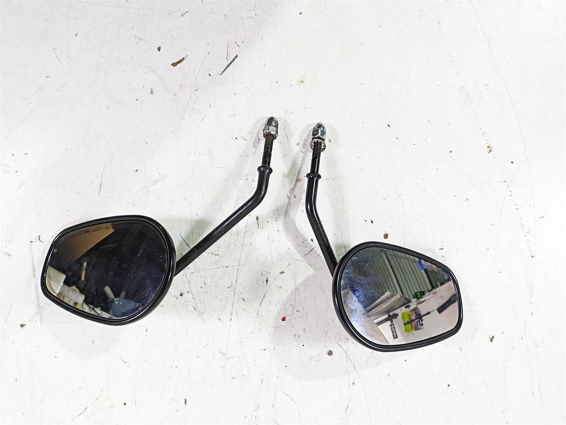 2013 Harley FXDWG Dyna Wide Glide Rear View Mirror Set 91909-03B 91910-03B {{ shop.shopifyCountryName }} - Mototech271