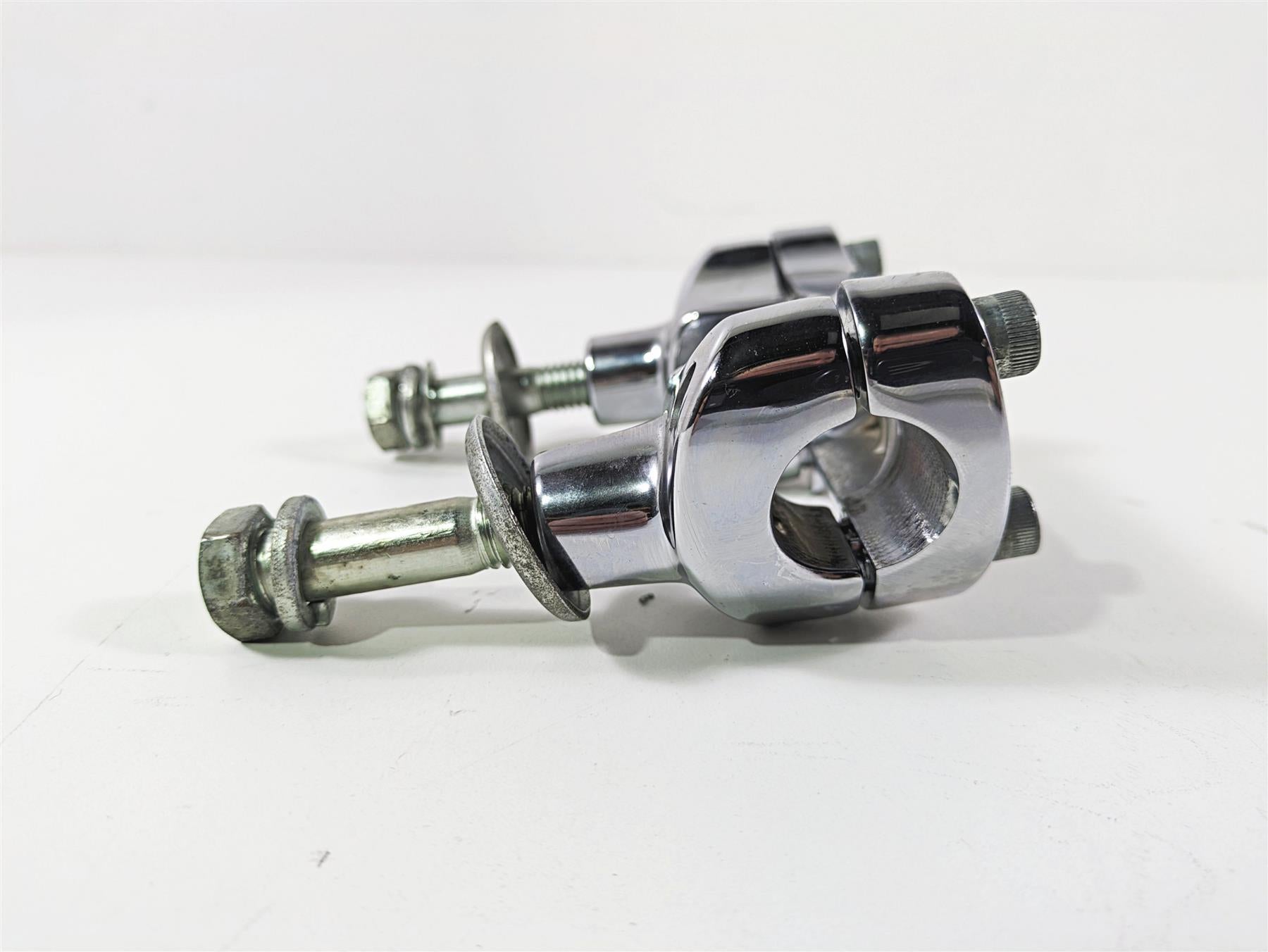 2003 Harley FLSTC Softail Heritage 100th Handlebar Holder Riser Set 56567-86B {{ shop.shopifyCountryName }} - Mototech271