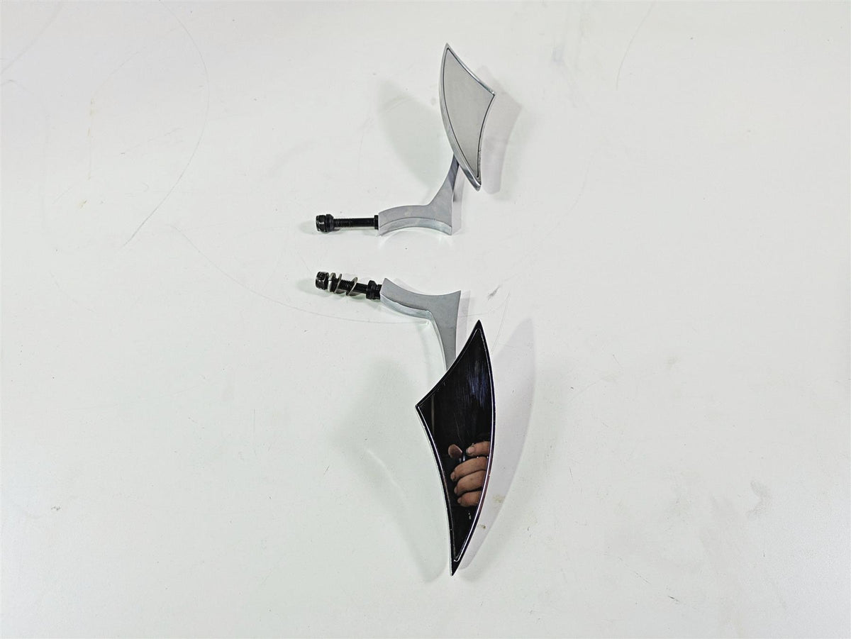 2002 Big Dog Pitbull Custom Chrome Rear View Mirror Set Left & Right {{ shop.shopifyCountryName }} - Mototech271