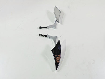 2002 Big Dog Pitbull Custom Chrome Rear View Mirror Set Left & Right {{ shop.shopifyCountryName }} - Mototech271