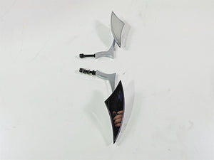 2002 Big Dog Pitbull Custom Chrome Rear View Mirror Set Left & Right