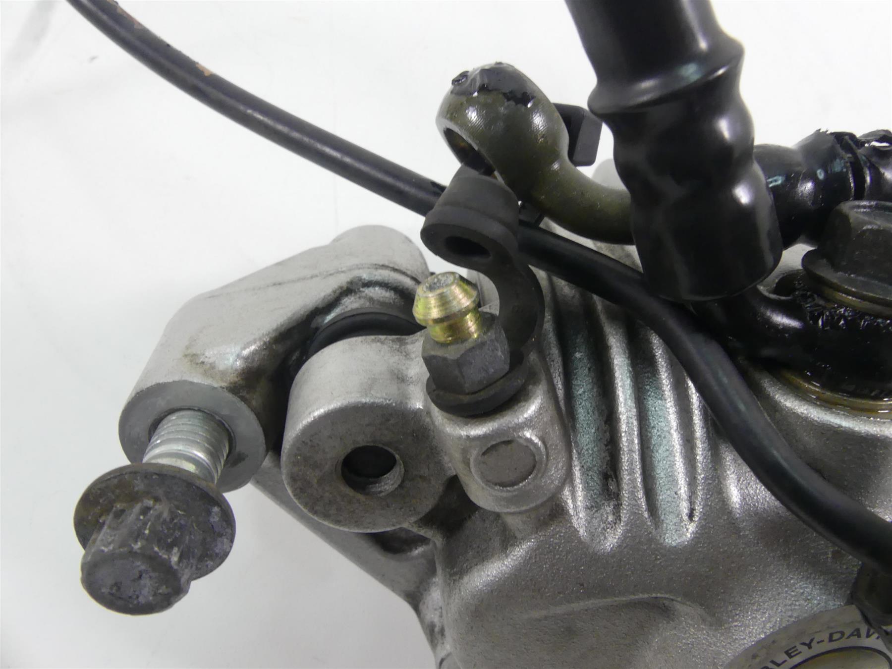2006 Harley Sportster XL1200 Custom Front Brake Caliper + Line 44121-04A {{ shop.shopifyCountryName }} - Mototech271