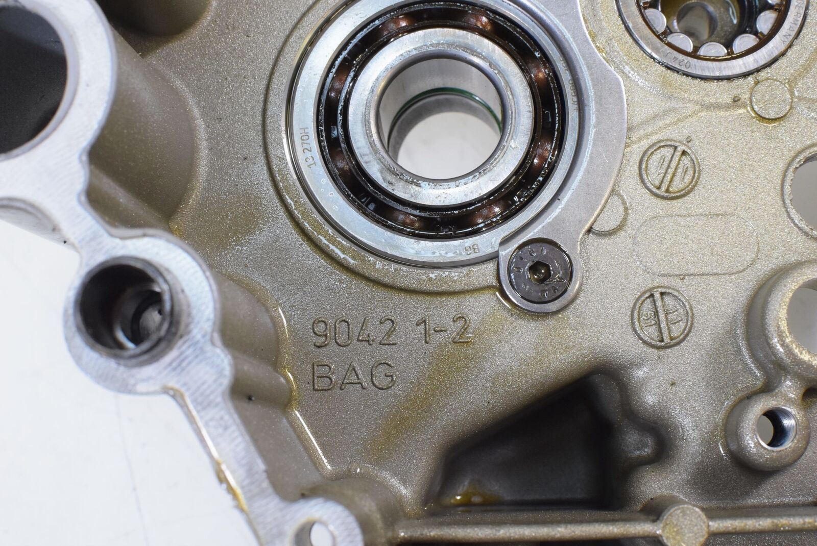 2012 Ducati 848 Evo Corse SE Engine Motor Crank Case Crankcase Set 22522501C {{ shop.shopifyCountryName }} - Mototech271