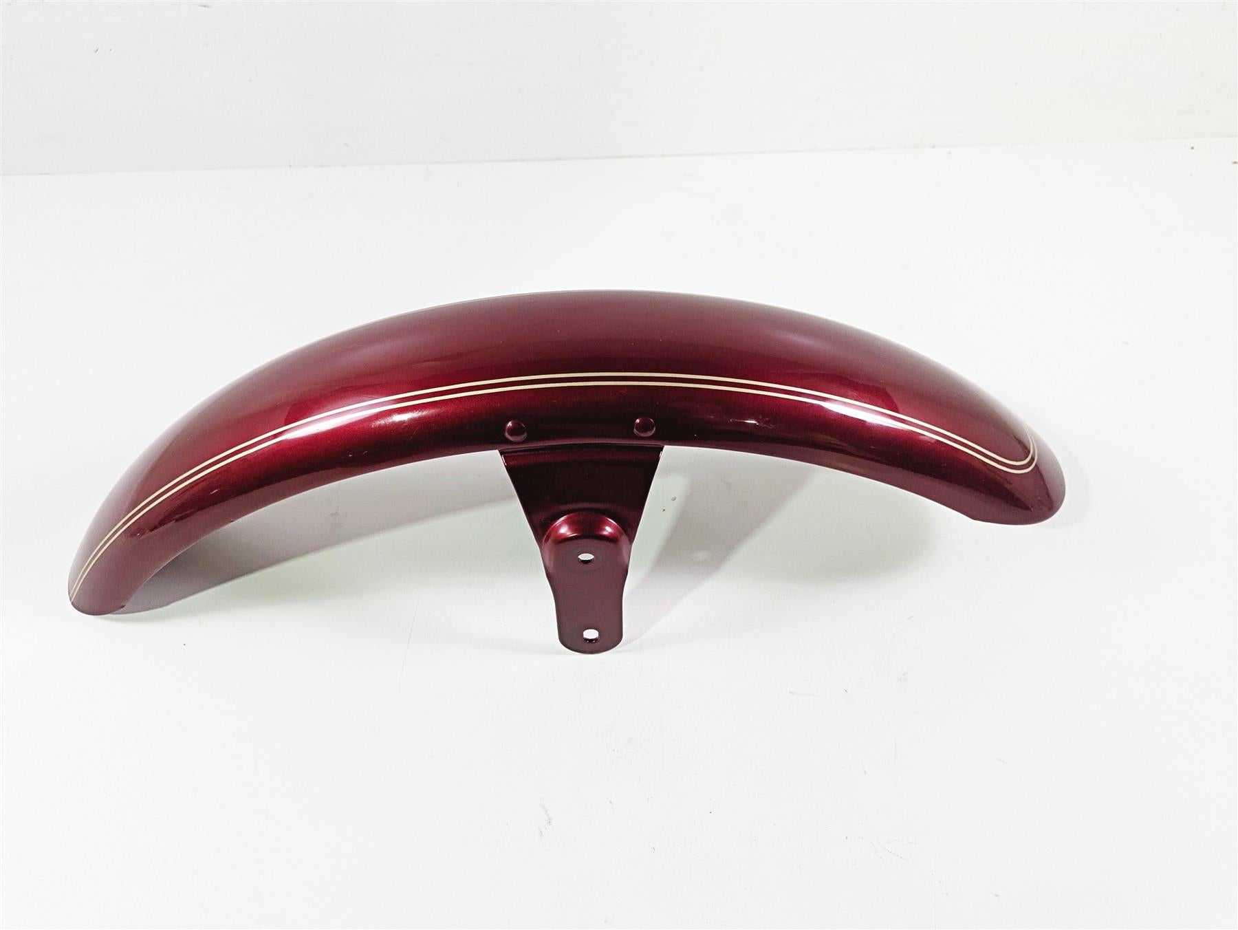 2004 Harley Softail FXSTDI Deuce Front Fender Lava Red Sunglo