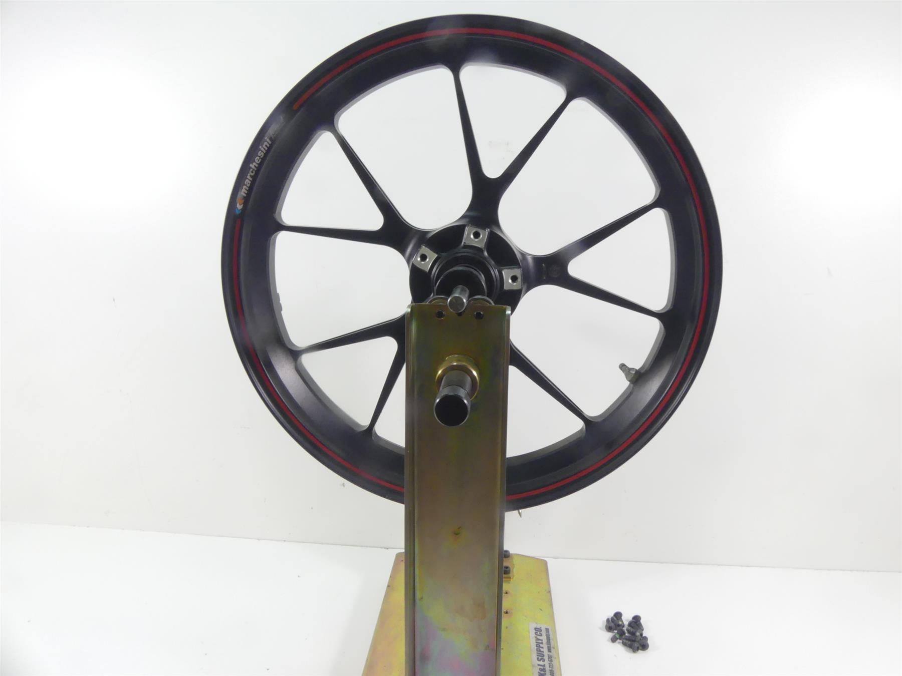2008 Ducati 1098 S Front Straight 17x3.5 Marchesini Forged Wheel Rim 50121151AB {{ shop.shopifyCountryName }} - Mototech271