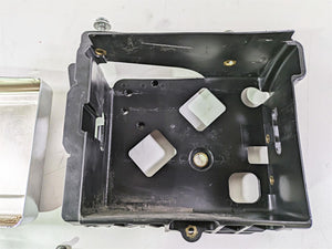 2014 Harley FXDL Dyna Low Rider Battery Tray & Chrome Cover 61300151 70379-06B