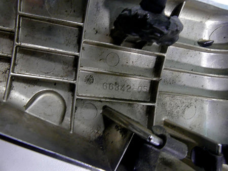 2005 Harley VRSCSE CVO V-Rod Under Seat Ignition Switch Side Covers 66339-05 {{ shop.shopifyCountryName }} - Mototech271